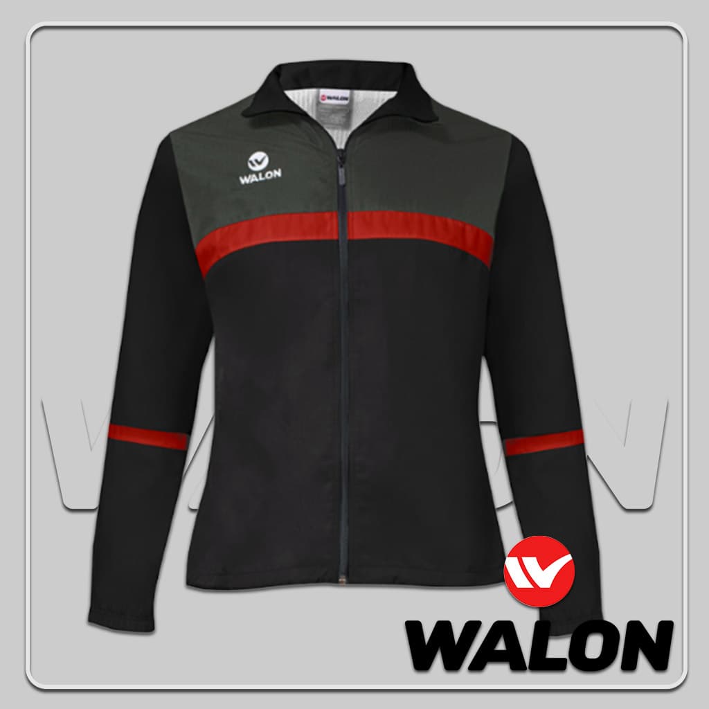 buzo deportivo walon para varon modelo spartak en negro