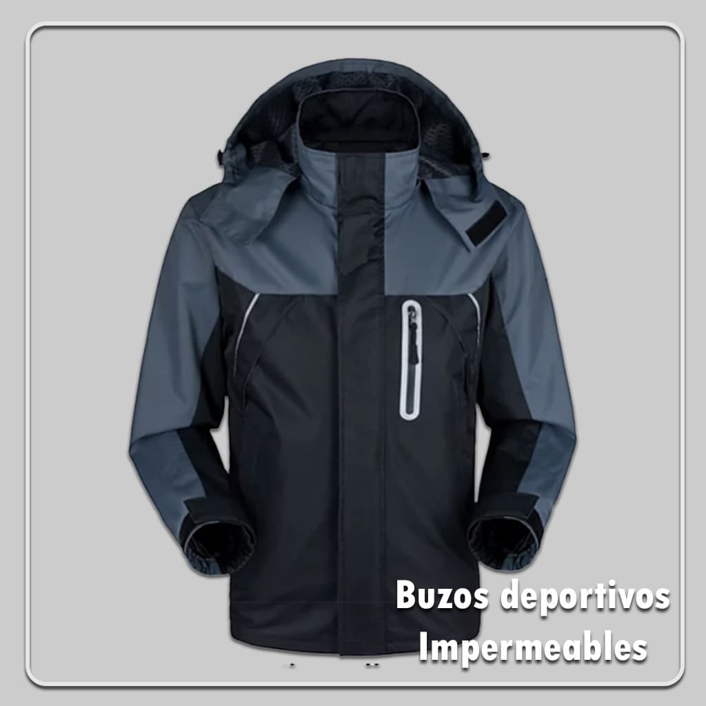 casacas deportivas impermeables modelo pureq negro